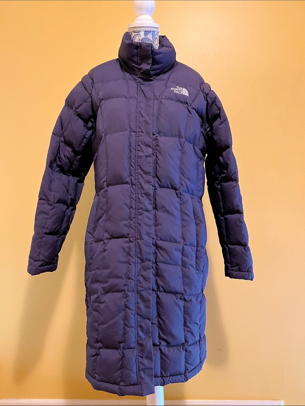 The North Face Womens Purple Long Puffer Coat
